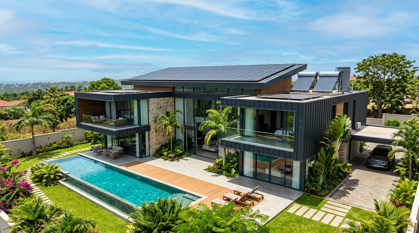 Solarmate Solar Power and Water Heating Installation in Accra